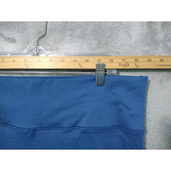 Athleta Leggings Womens 2X Blue Aurora Seamless Pull On Stretch High Rise - Picture 3 of 8